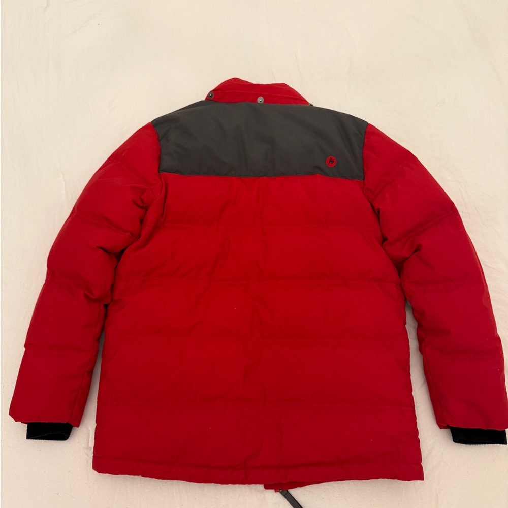 Marmot Red and Dark Gray Puffer Jacket - Picture 8 of 8